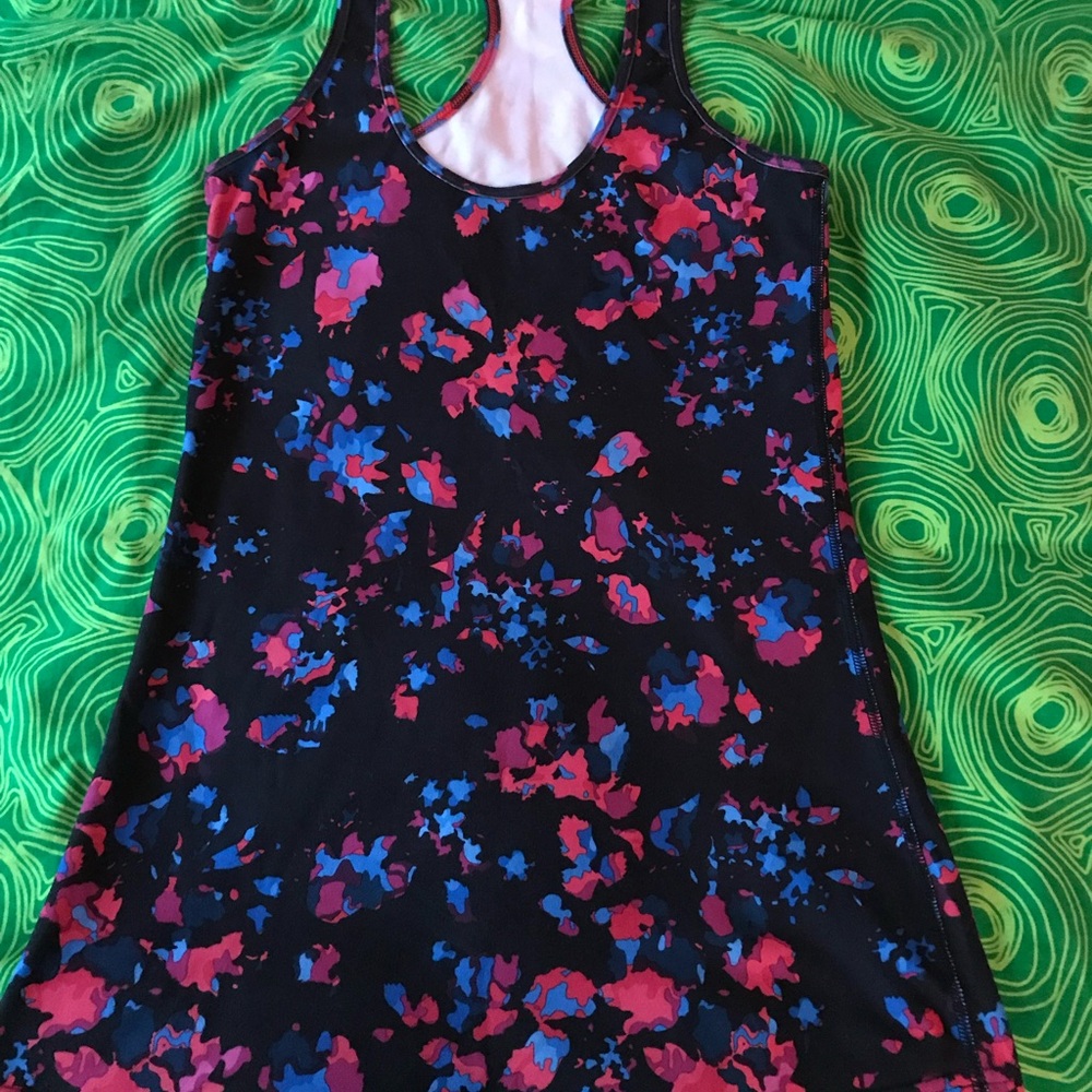 lululemon athletica Black and Pink Tank Top